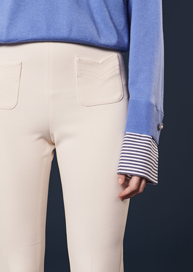 Pantalon Phoenixécru en toile double