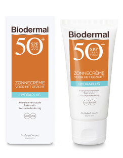 Biodermal Hydraplus Zonnecrème Gezicht SPF50  50ML