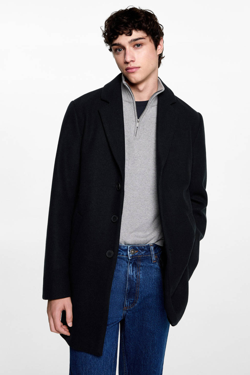 MANGO TEEN manteljas marine