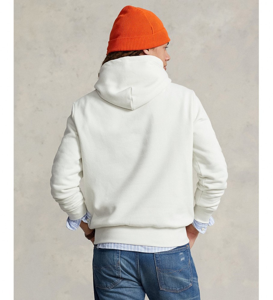 Moletom com capuz Ralph Lauren Logo Fleece, branco
