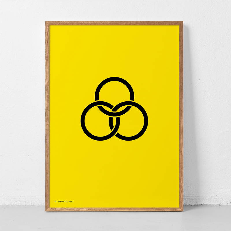 AC Horsens Plakat Logo 50x70 cm