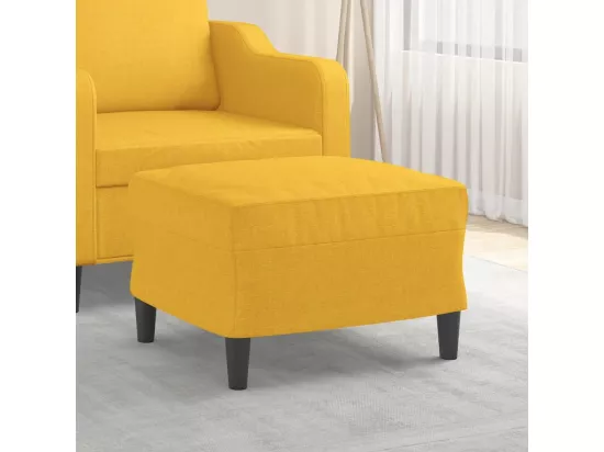 Repose-pied Jaune clair 60x50x41 cm Tissu