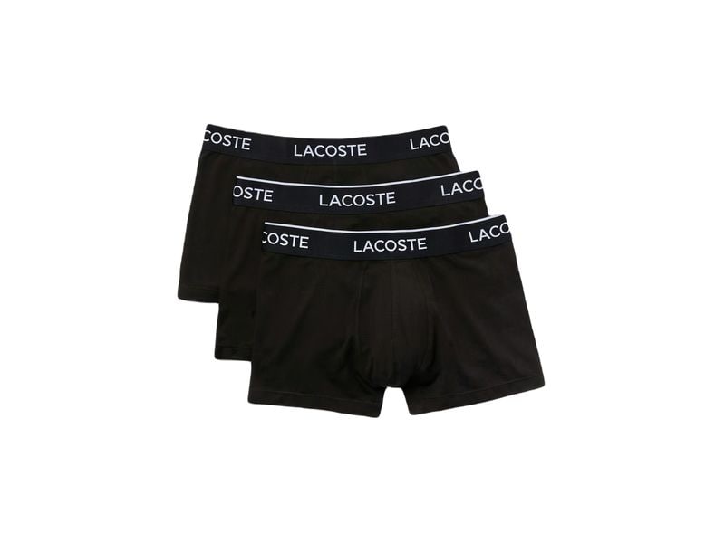 Lacoste Boxershort 3er Pack Schwarz, L Unterhosen für Männer