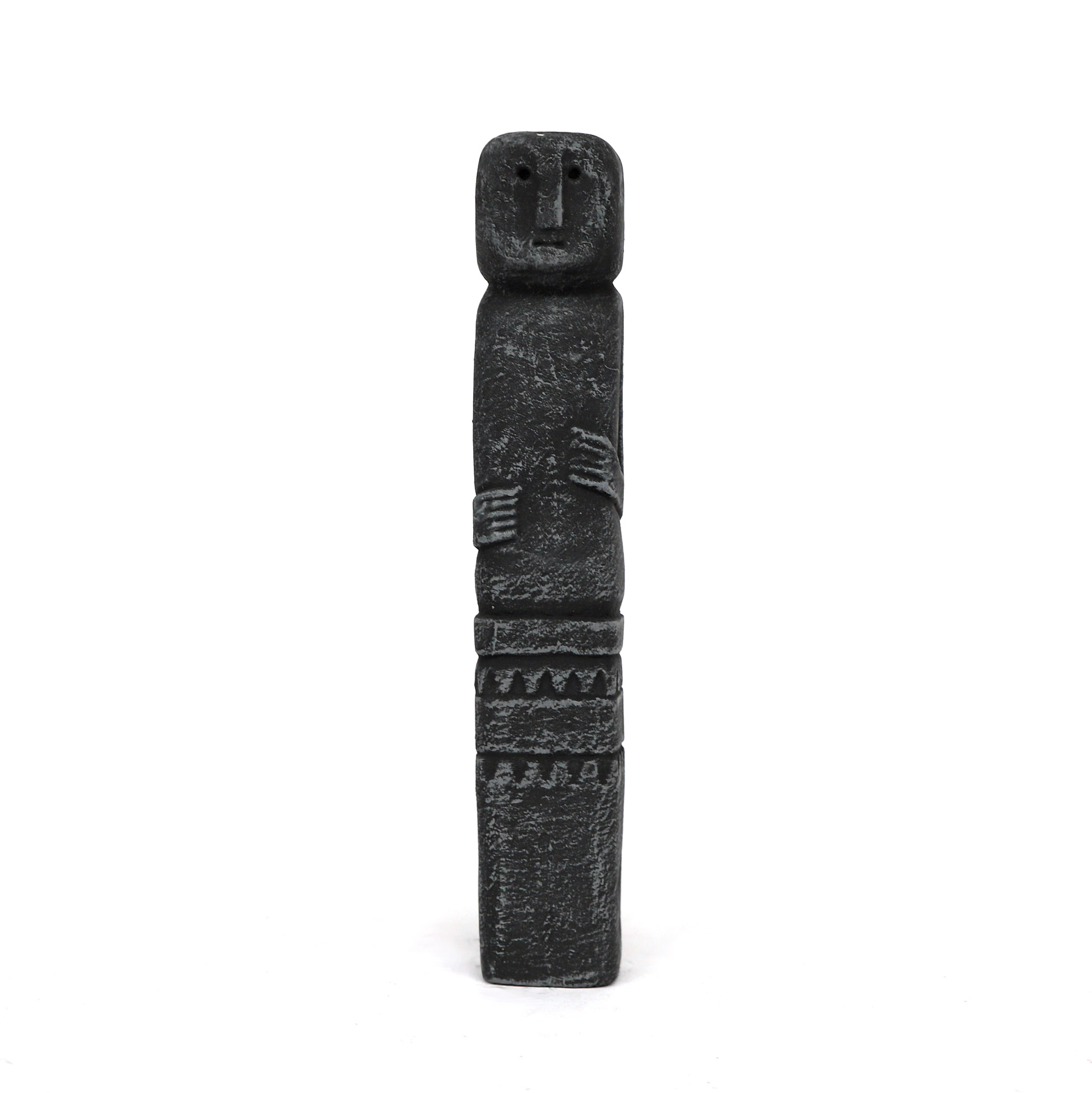 Zementfigur 'Primitif', H 28 cm, B 4,5 cm, T 4,5 cm von fischer's lagerhaus