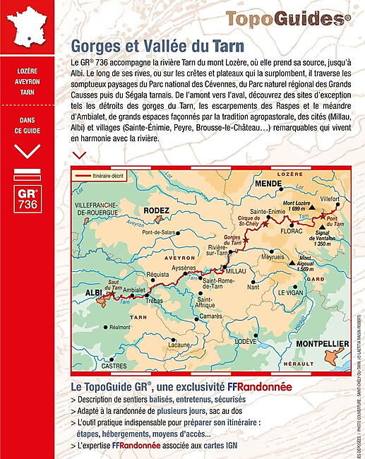 FFRP - 736 GORGES ET VALLEE DU TARN FFRP