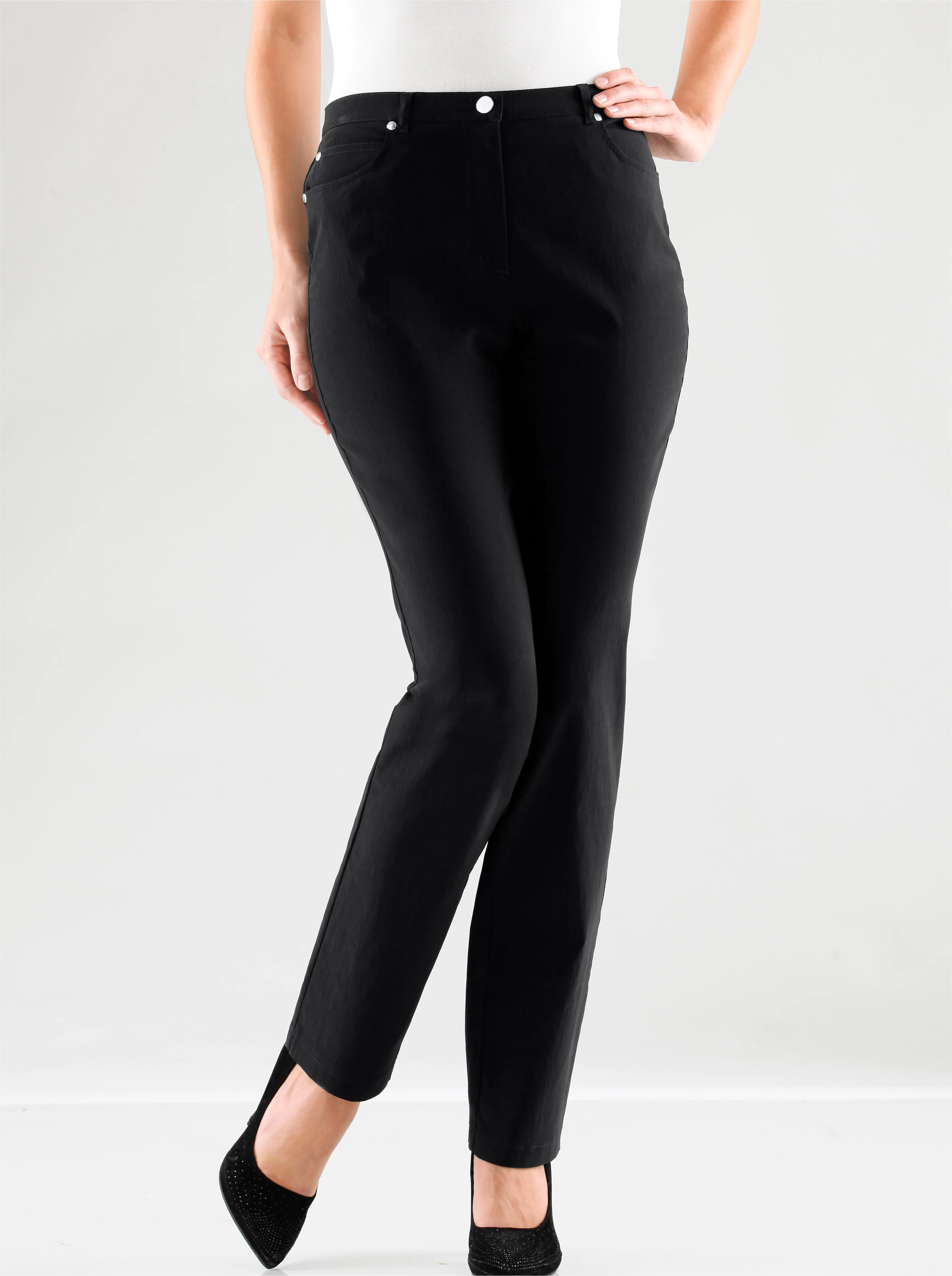 Stehmann Comfort line 5-Pocket-Hose in schwarz