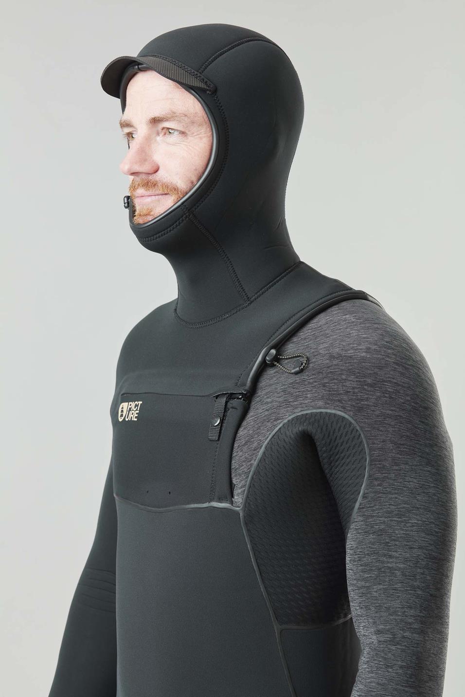 Picture DOME 5/4 FRONT ZIP Hood / Cagoule Black
