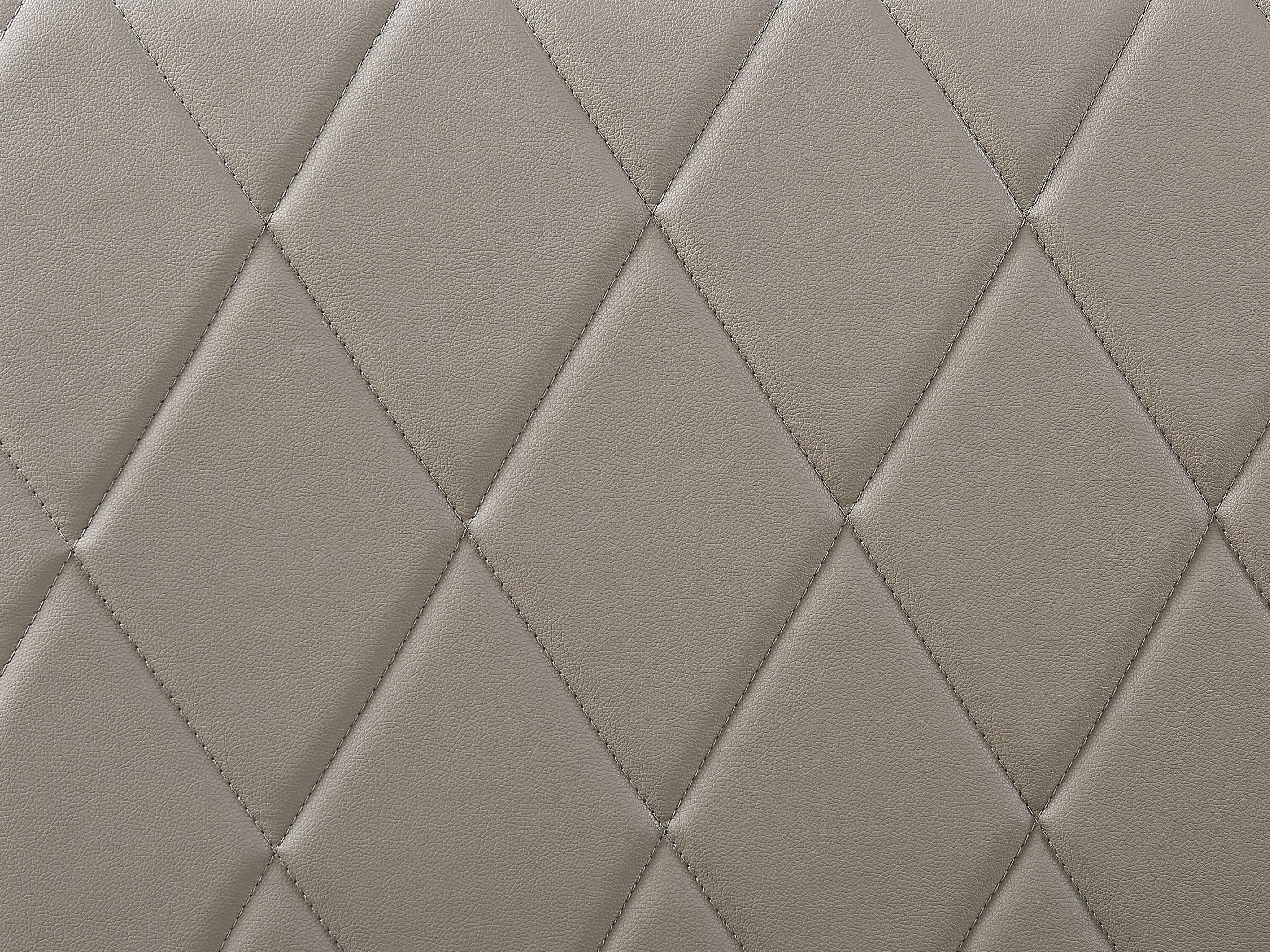 Bed met opbergruimte Kunstleer ROCHEFORT 180 x 200 cm Taupe