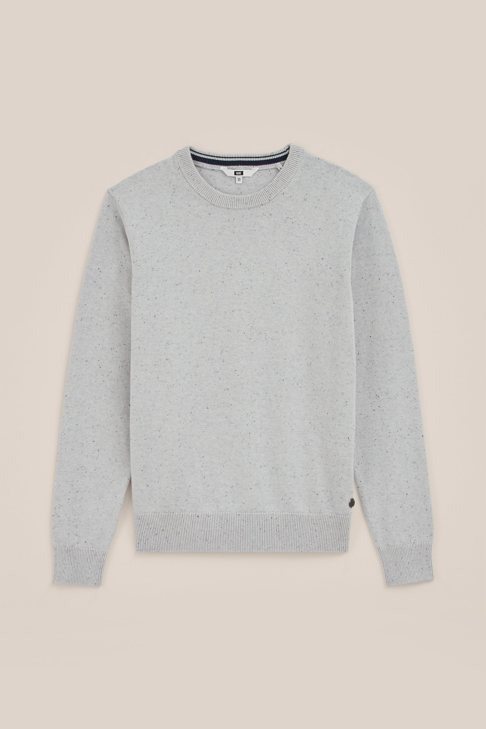 Jongens fijngebreide trui WE Fashion Lichtgrijs