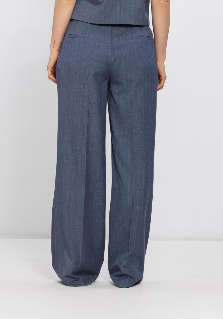 blauwe dante6 pantalon alain pinstripe smart pants