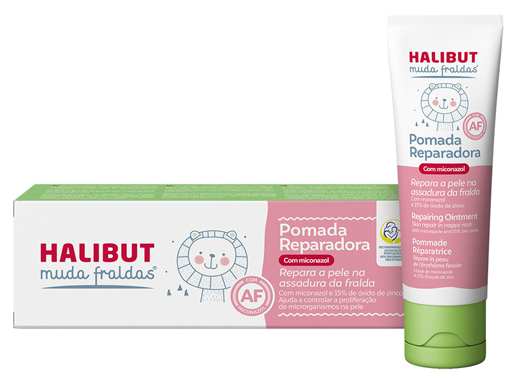 POMADA HALIBUT REPARADORA MUDA FRALDAS COM MICONAZOL 50G