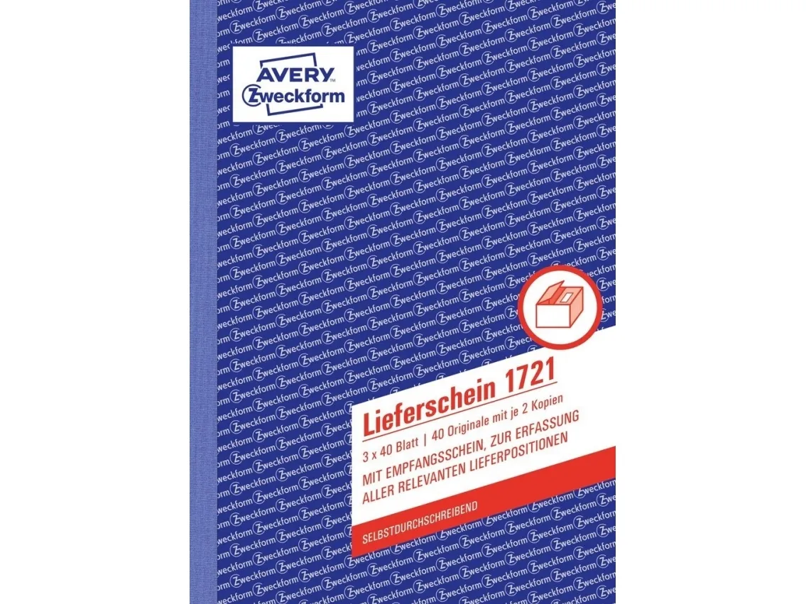 Avery Zweckform - Leveringsblanket - 40 ark - A5 - triplikat