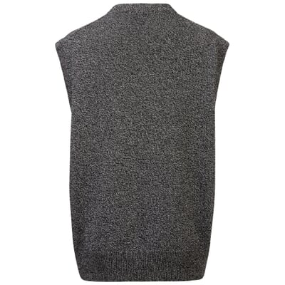 Damen-Strickpullunder meliert, Schwarz-Weiß