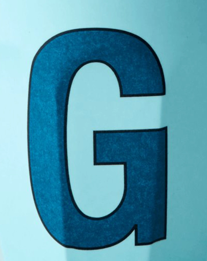 Melamin-Becher LETTER G - MEDIUM in mint