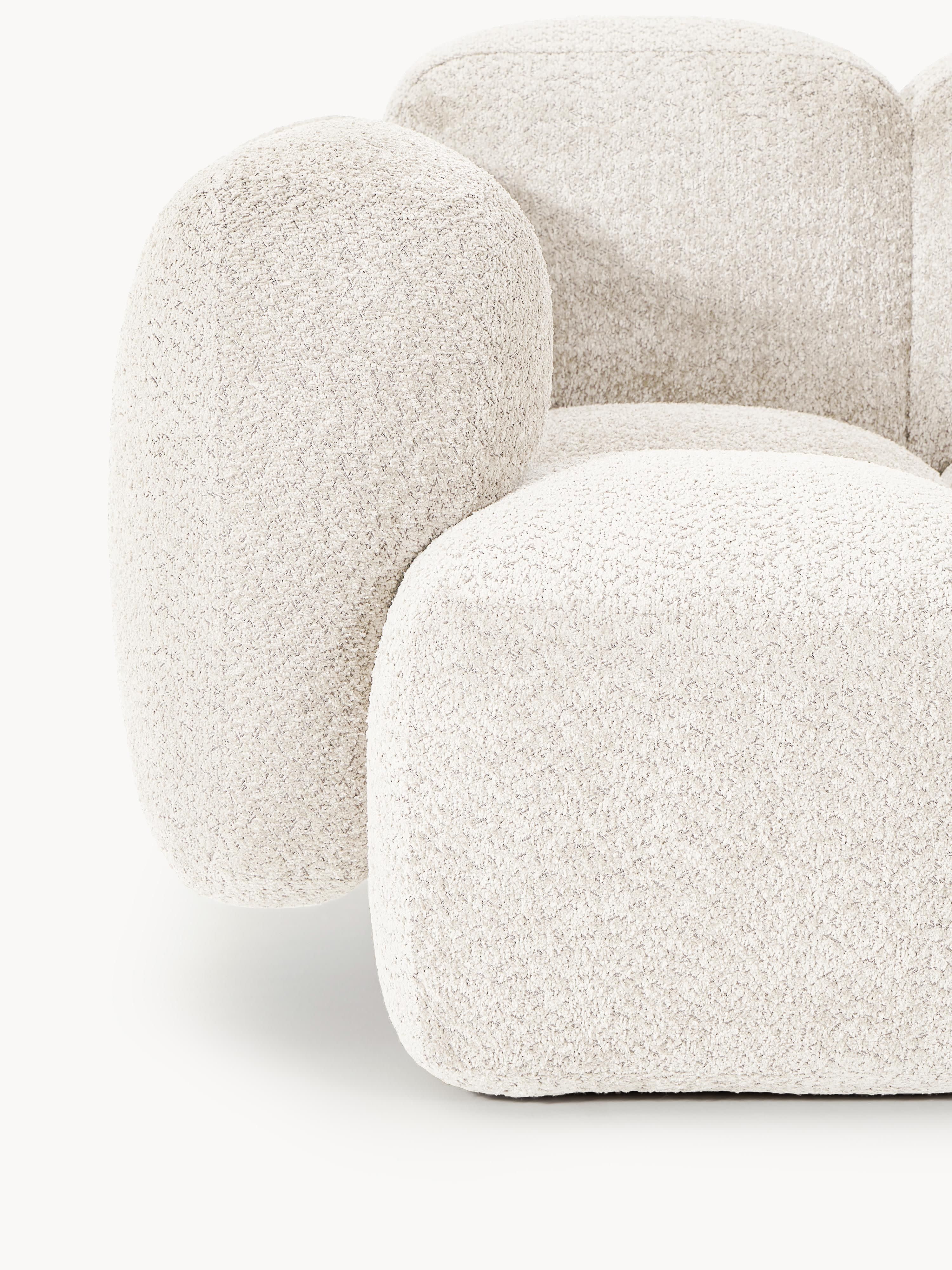 Loungefauteuil Tayla van teddy bouclé
