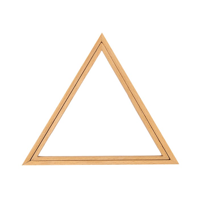 Rico Design-Set van 2 houten driehoeken