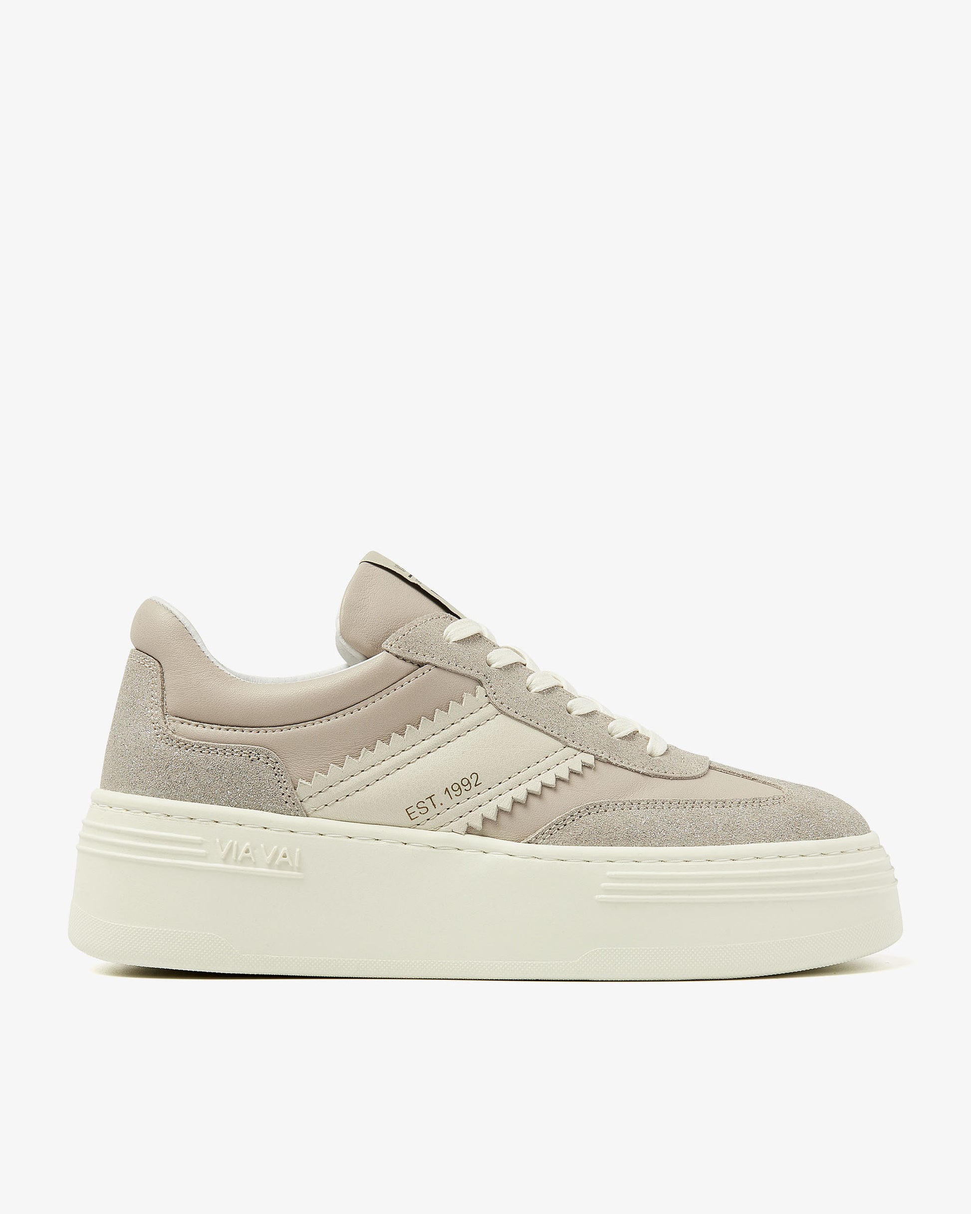 VIA VAI beige dames sneakers Isa Romi