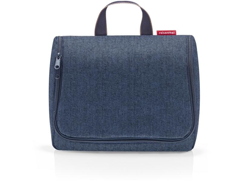 Reisenthel Necessaire Toiletbag XL Herringbone Dark Blue Kulturbeutel für alle wichtigen Bad-Accessoires