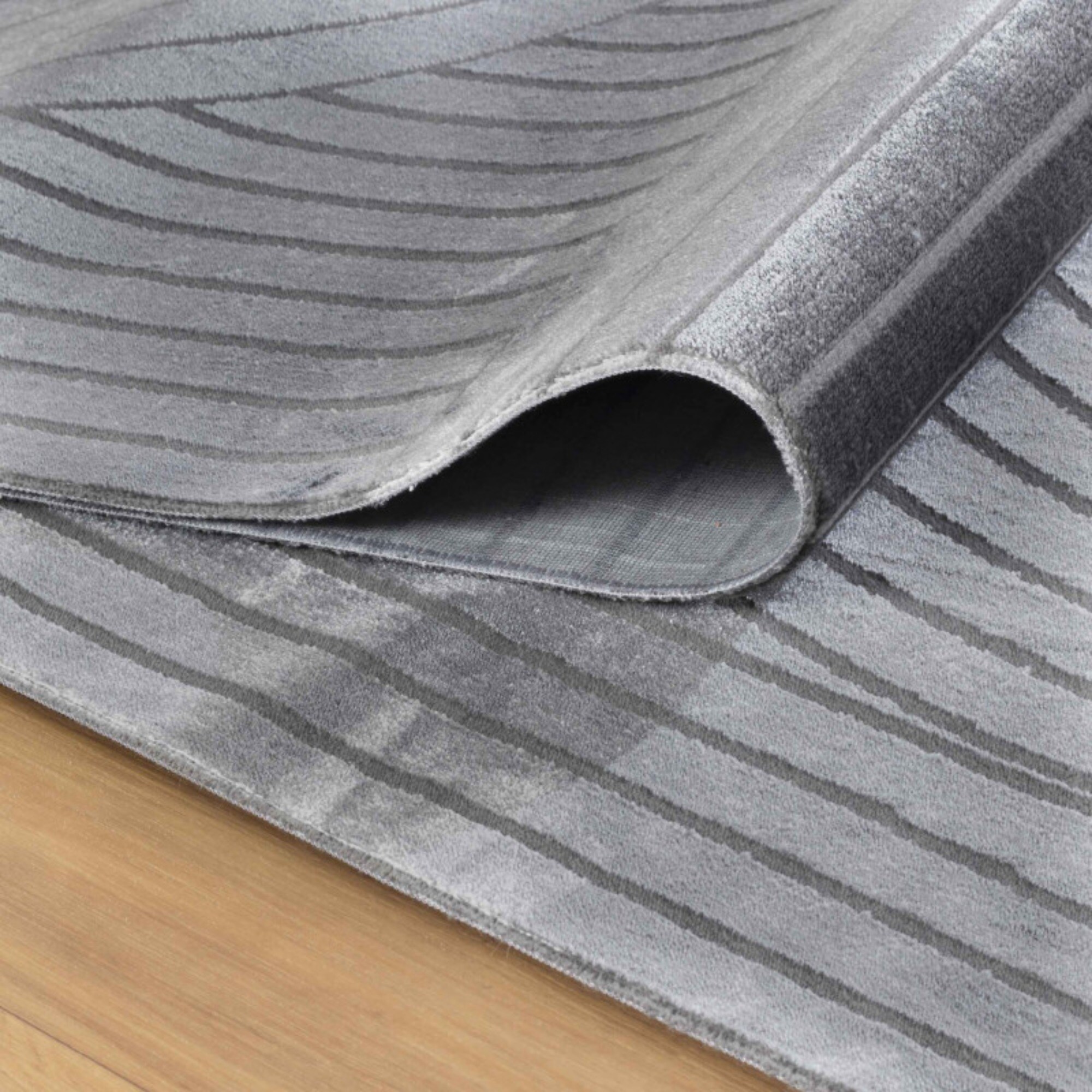 Teppich skandinavische stil, superweich, kurzflor, hoch-tief effekt, Waschbar