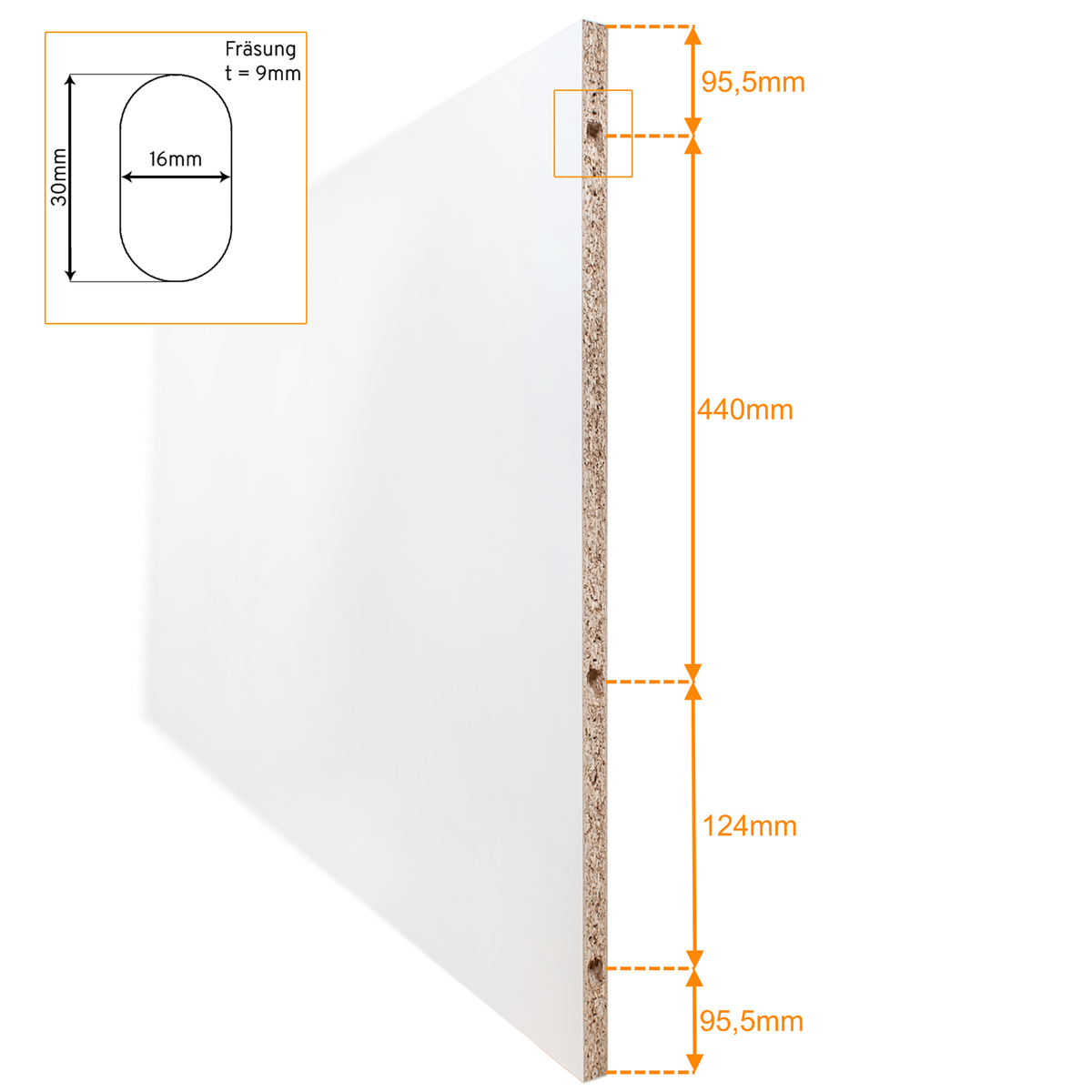 Dubbele schuifdeur, wit, 1510x2035 mm, dubbele houten deur, schuifdeursysteem - vierkante greep