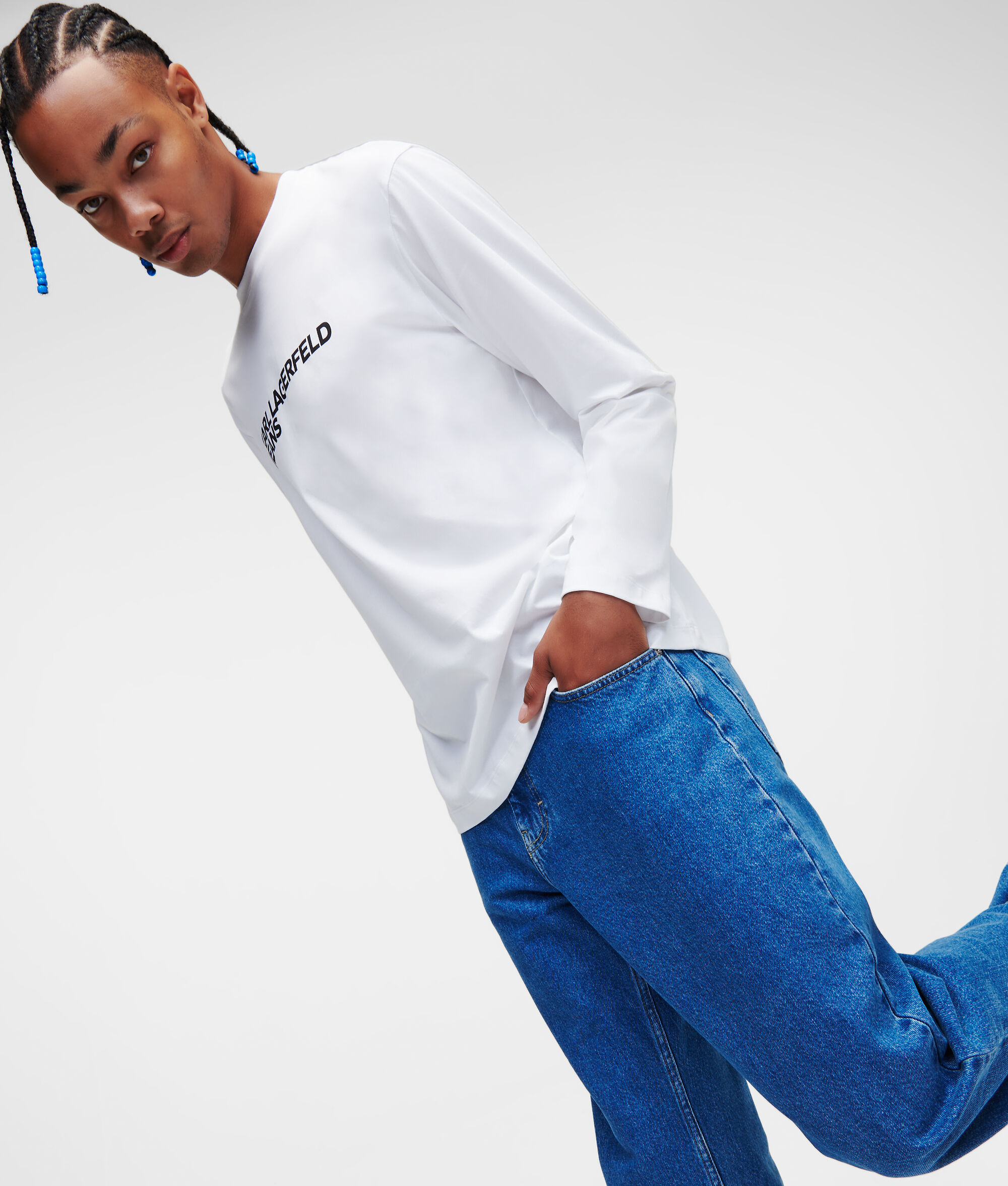 T-SHIRT MANCHES LONGUES AVEC LOGO KLJ