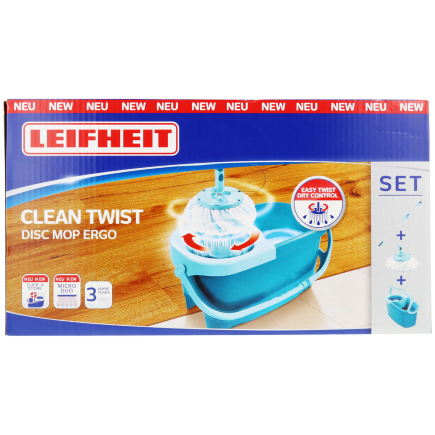 Leifheit Clean Twist Disc Mop Ergo Set