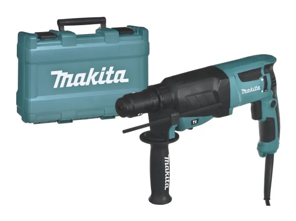 MAKITA SDS-PLUS BOREHAMMER MED SMEDEMULIGHED 800W 2.4J   EKSTRA HÅNDTAG HR2630T