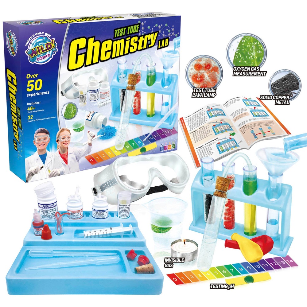 Wild Science Reagenzglas-Chemie-Set