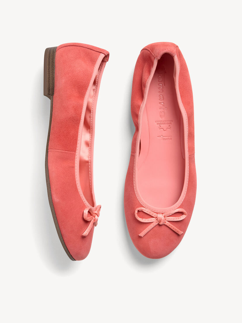 Leren Ballerina - rood