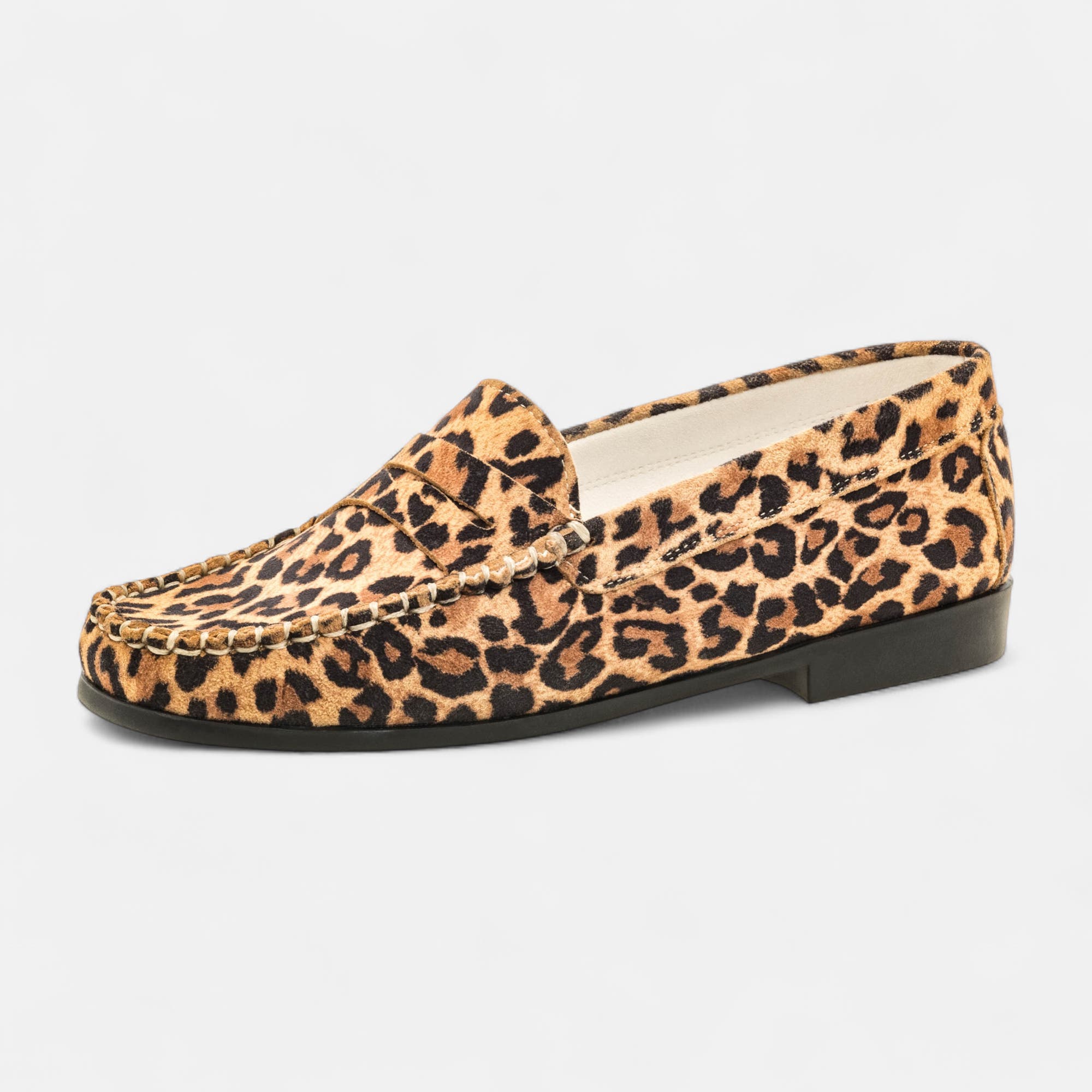 Mocassins pieds sensibles Femme en cuir camel