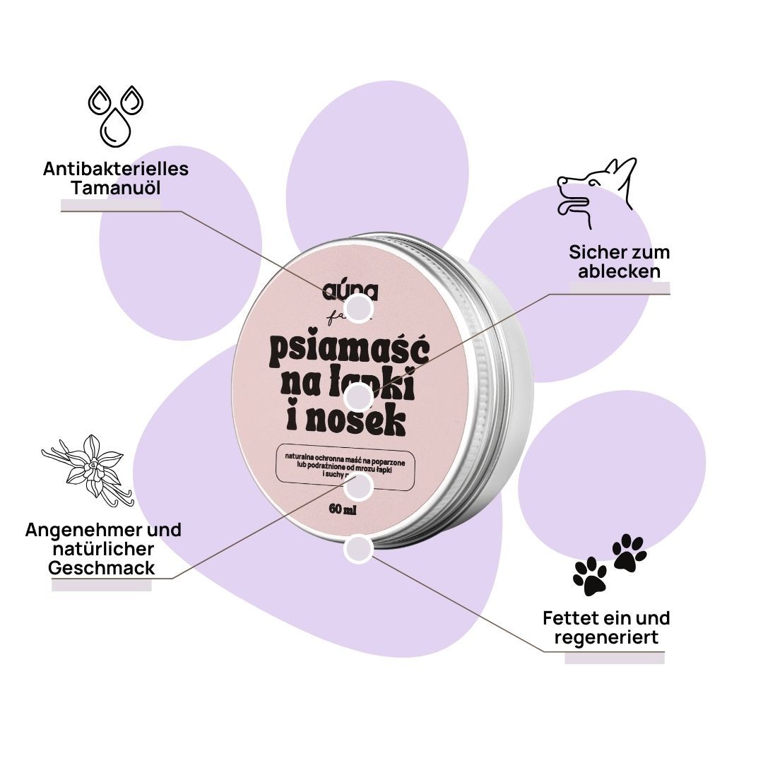 Auna Vegan Natürliche Schutzsalbe für Hunde
