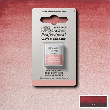 Winsor & Newton - Akvarelfarve Pan - Potters Pink