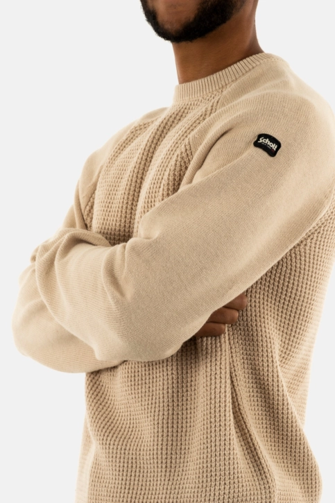 Pull hiver schott pldustin1 lt.beige