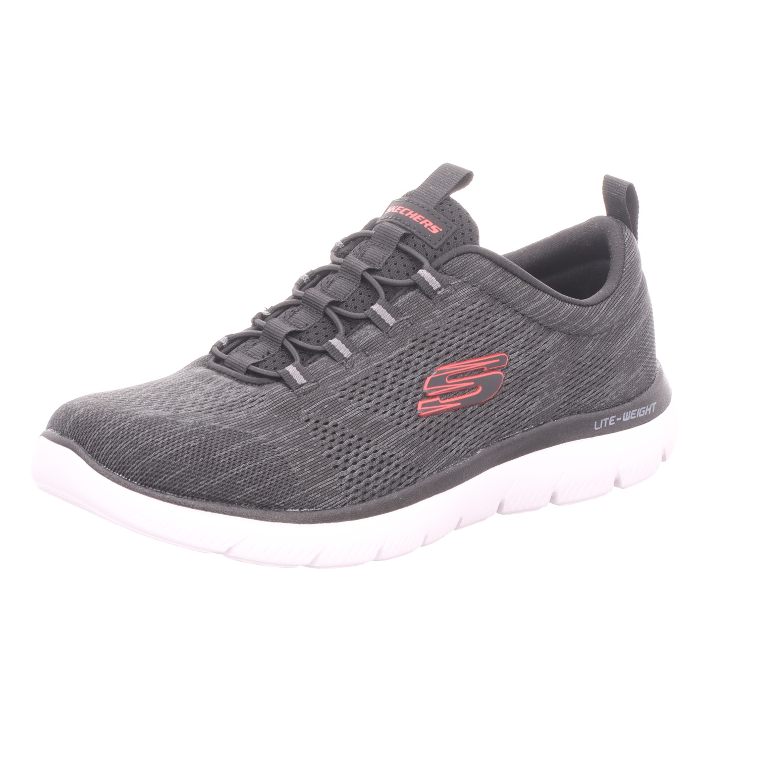 Skechers Herren-Sneaker SUMMITS - LOUVIN Schwarz-Rot-Weiß