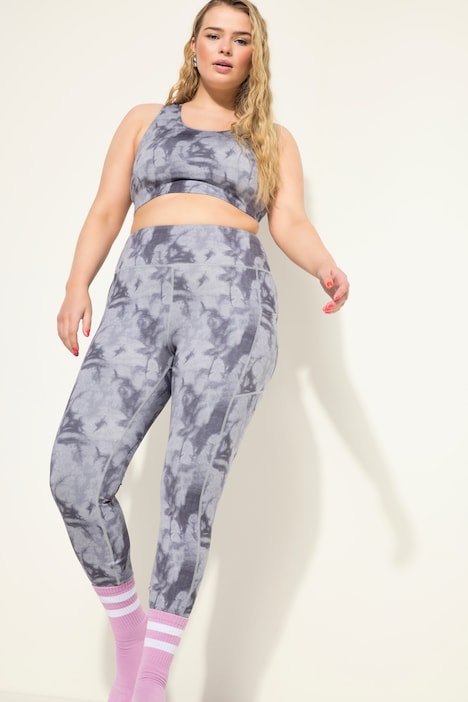 Sport-Tights, Batik-Print, Elastikbund
