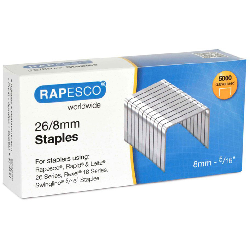 Rapesco Heftklammern 26/8, 5000 Stück