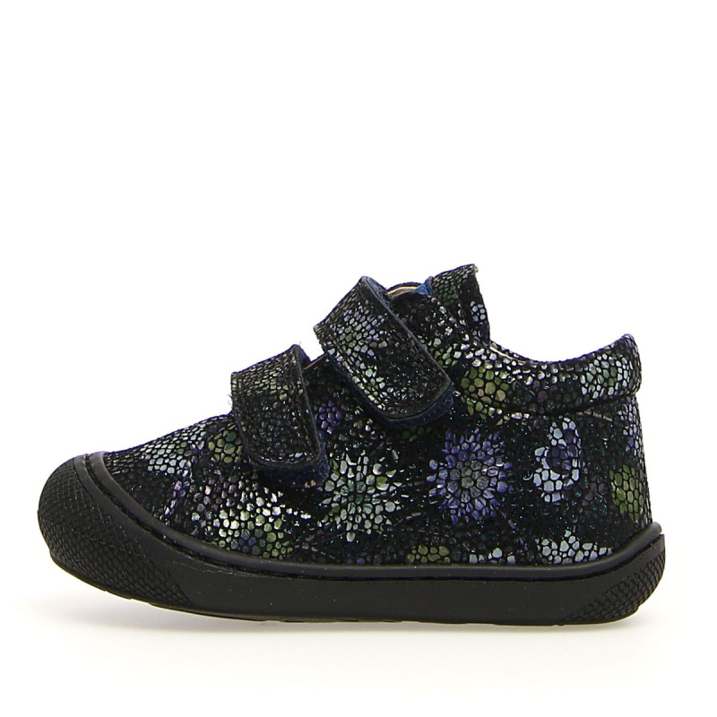 Naturino Naturino Cocoon Supersouple Velcros Marine Fleurs