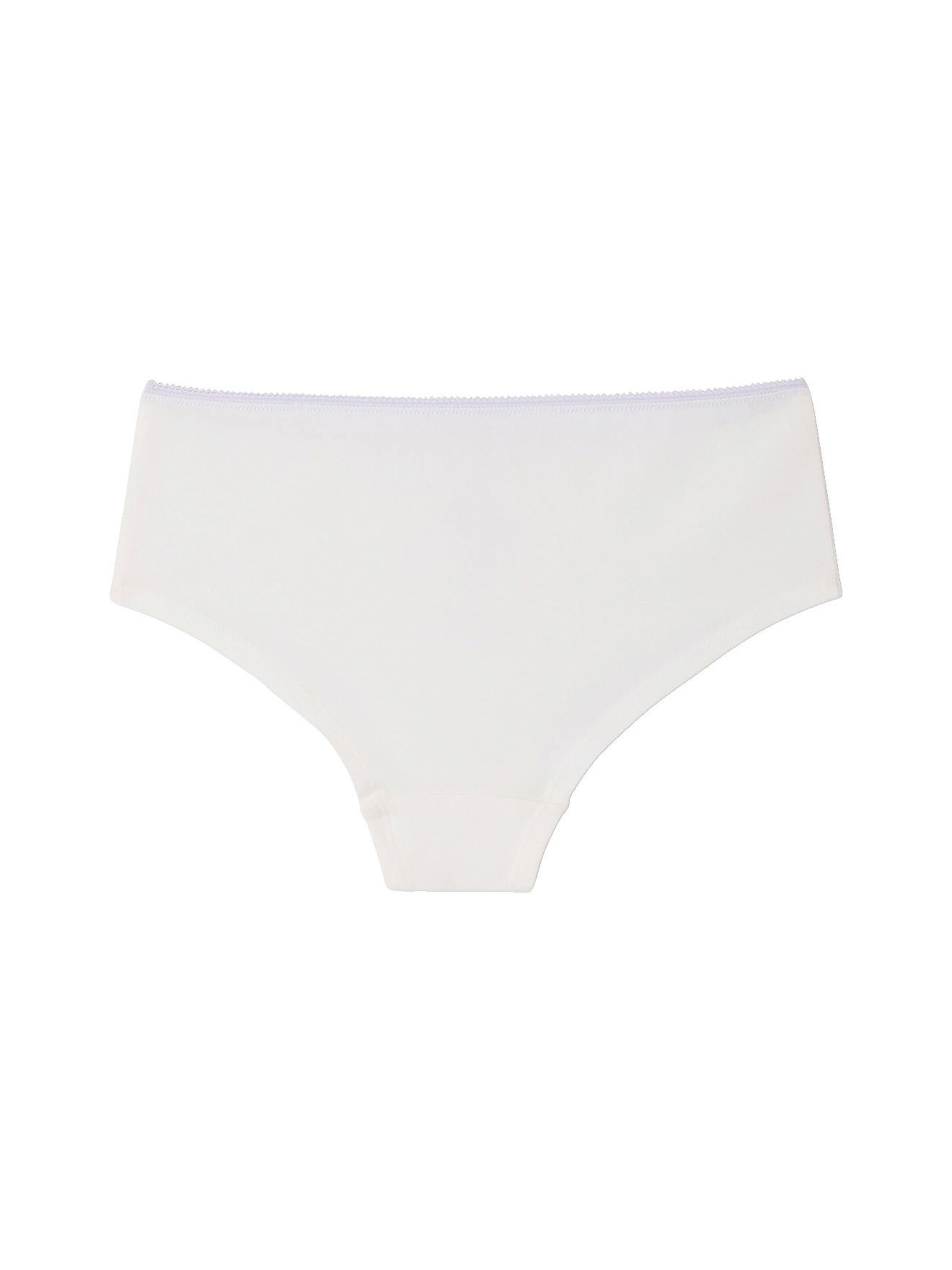 Vertbaudet Bio-Kollektion: 5er-Pack Mädchen Shortys mit Blumen dunkelviolett