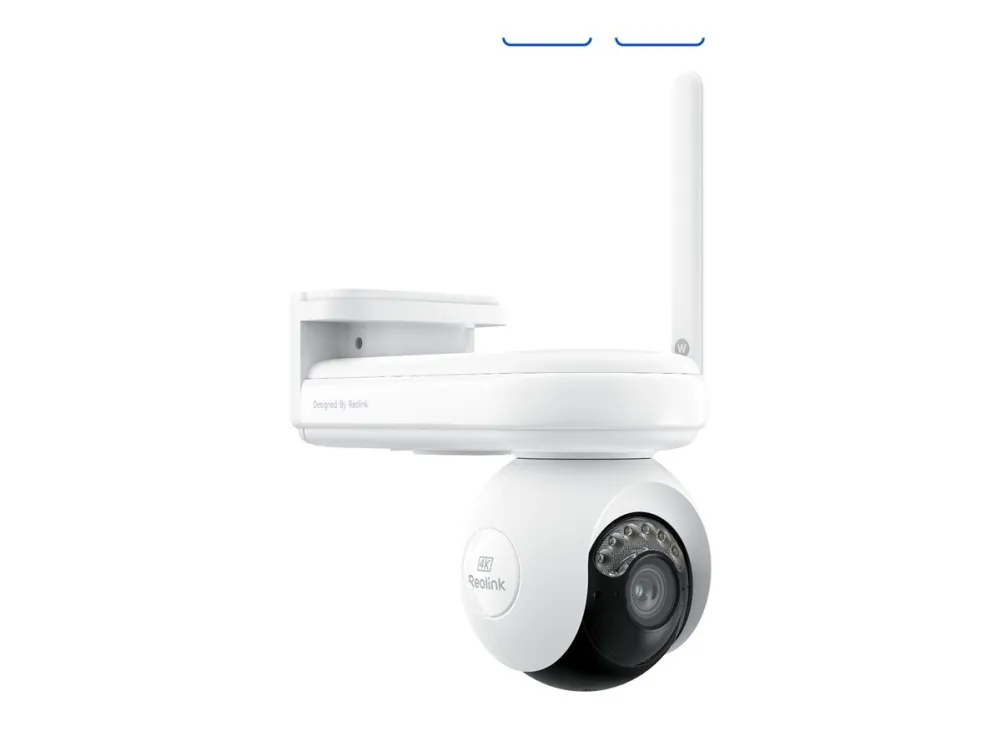 Reolink Altas PT Ultra - Netværksovervågningskamera - panonering / hældningsvinkel - kanontårn - udendørs - vejrbestandig - farve (Dag/nat) - 8 MP - 3840 x 2160 - 4K - fast brændvidde - audio - trådløs - WiFi - 802.11ax, Bluetooth 5.0 - H.264, H.265