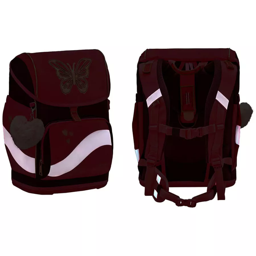 Belmil Schulrucksack Premium Smarty Plus Schulranzen Coral