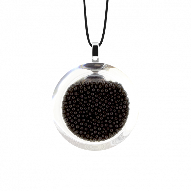 Pendentif en verre soufflé - Cachou Mini Billes