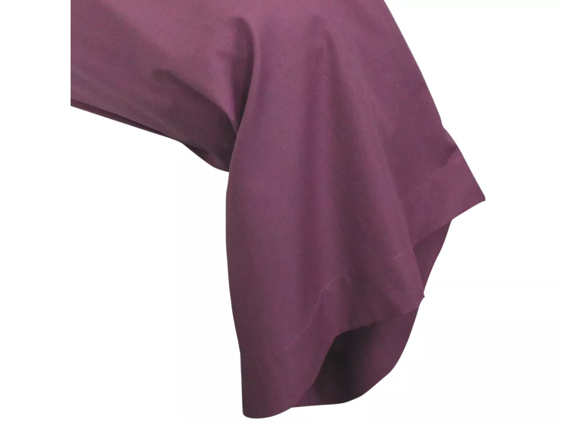 Taie de traversin uni 185X43 cm coton ALTO Raisin
