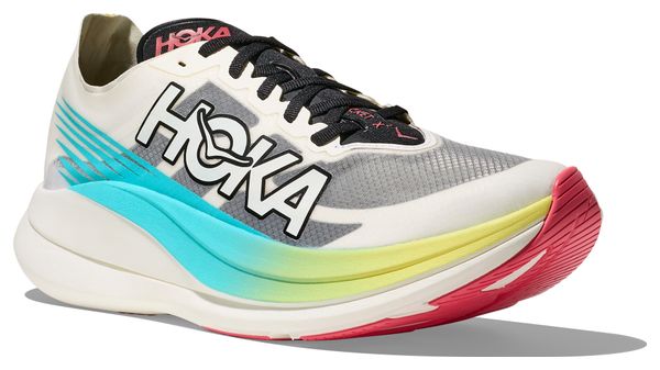 Chaussures Running Hoka Rocket X 2 Blanc/Multicolore Unisexe