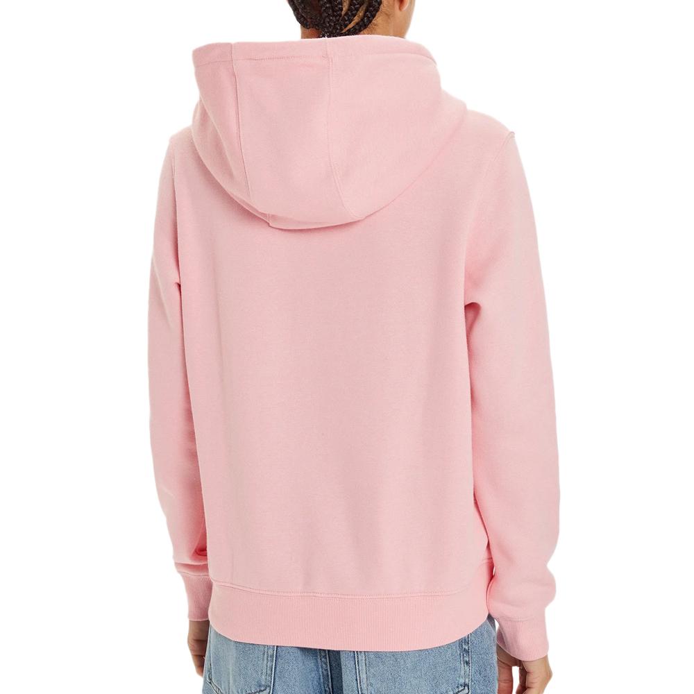 Tommy Hilfiger Sweat à Capuche Rose Femme Tommy Hilfiger Flag Hoodi