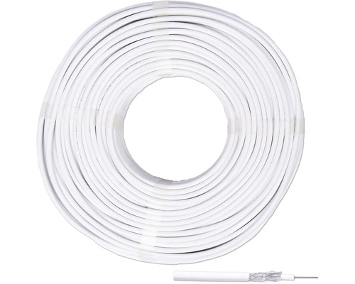 Coaxkabel SD110 wit 100 m