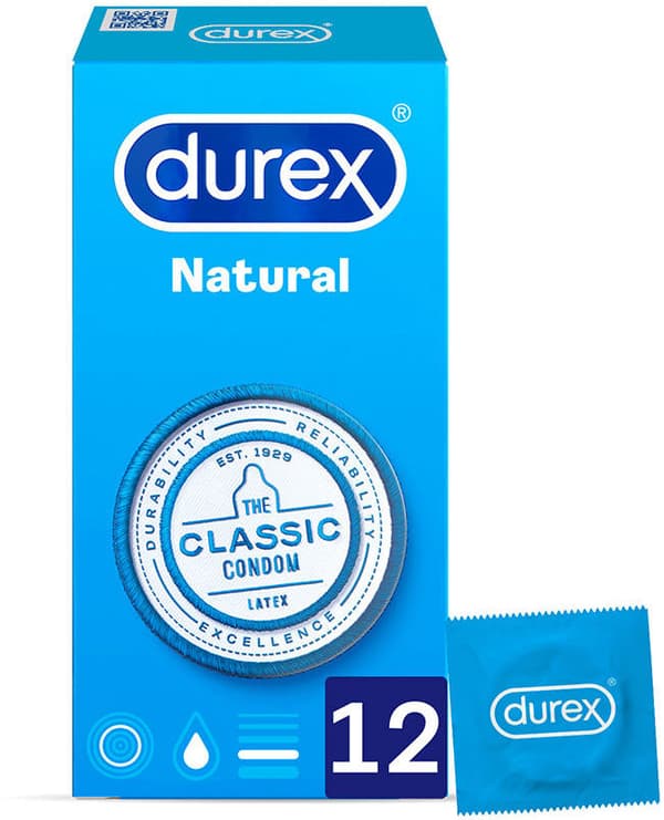 Durex Natural Condoms 12 u