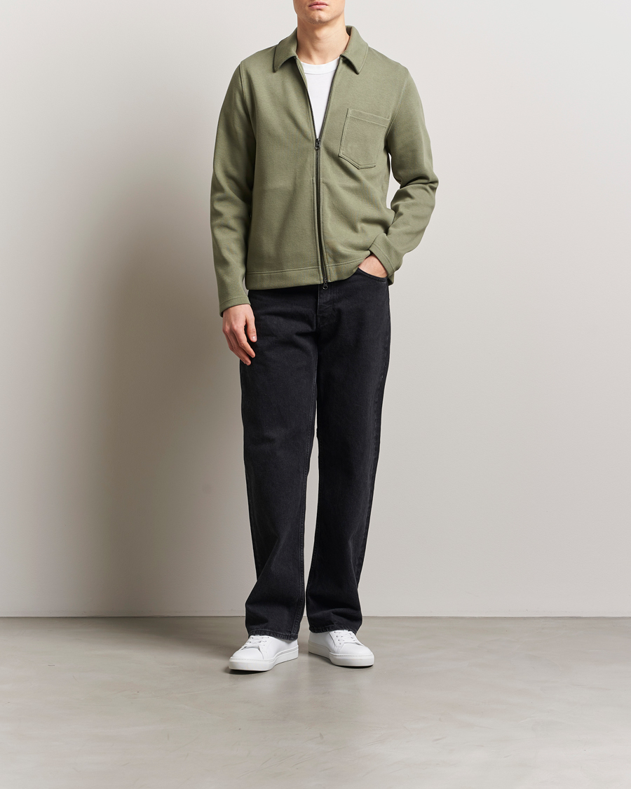 Samsøe Samsøe Hannes Full Zip Sweater Four Leaf Clover