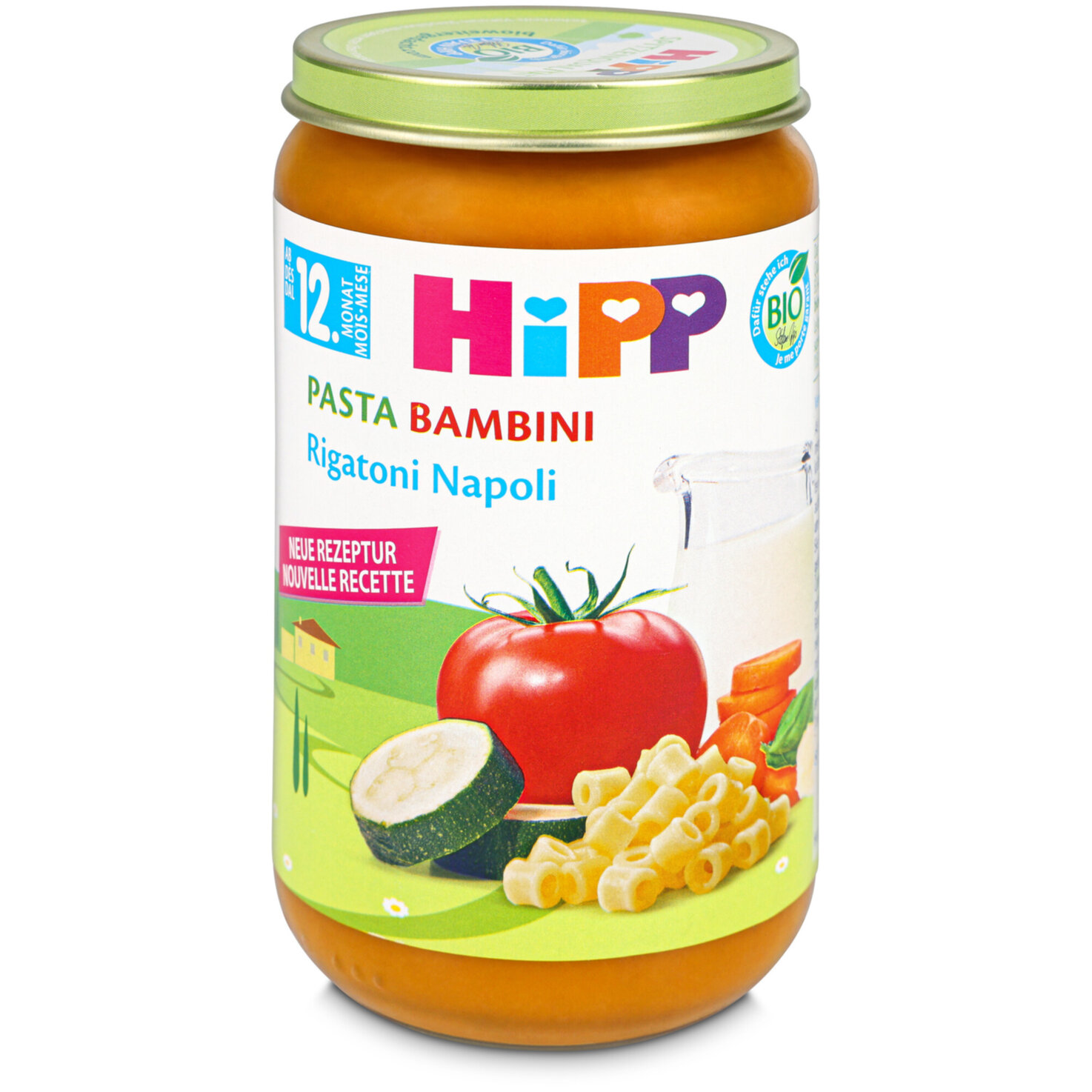 Hipp Pasta Bambini-Rigatoni Napoli 12+ Monate