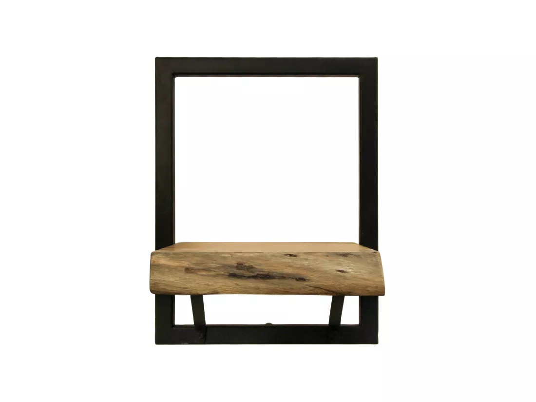 Étagère murale Levels live edge (bord brut) - Acacia/fer 25*22*32