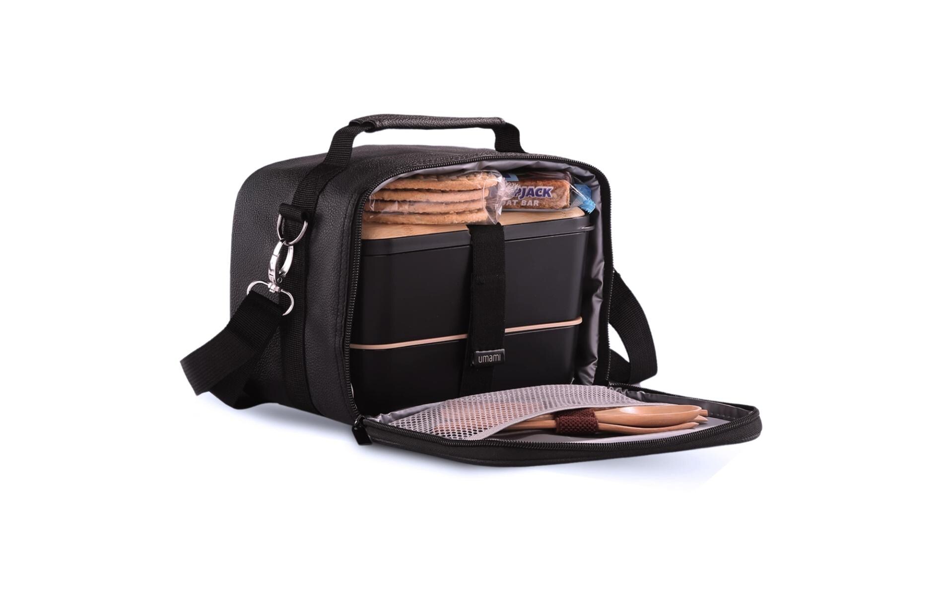 Lunchbox Thermocase Deep Black PremiumIsolierte Lunchbox mit ergonomischem Griff